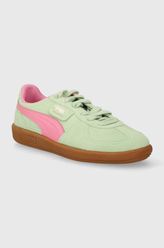 Велурени маратонки Puma Palermo 396463.D зелен SS24
