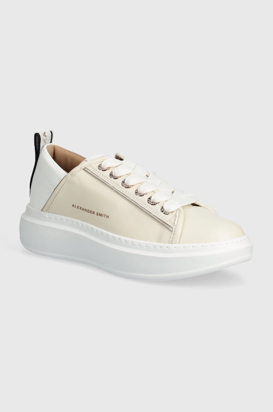 Alexander Smith sneakersy skórzane Wembley platforma beżowy ASAZWYW0003CWT