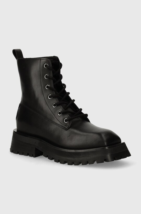 Кожаные полусапожки Dkny Farren без утепления чёрный K2438890.BLK