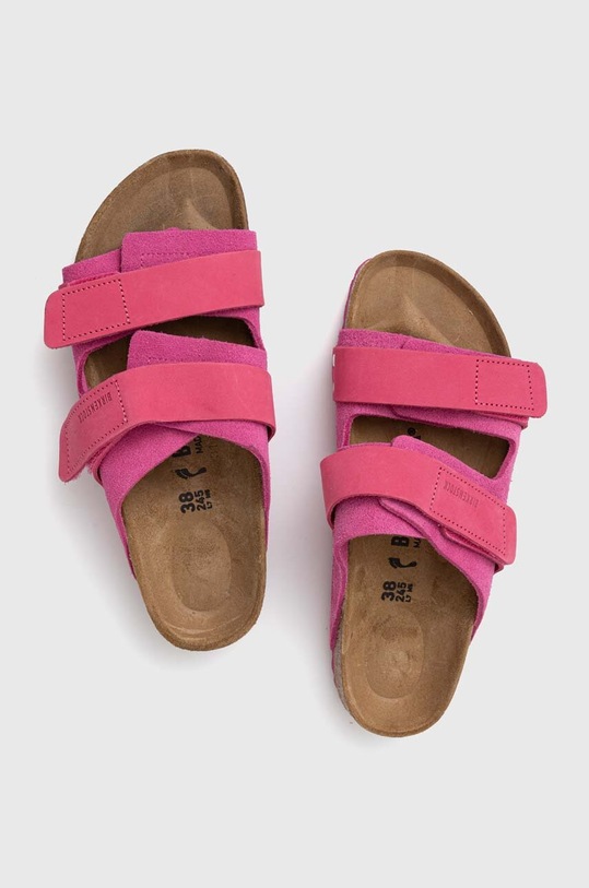 Semišové šľapky Birkenstock Uji 1026497 ružová SS24