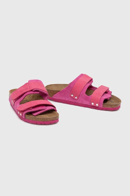 Obuv Semišové šľapky Birkenstock Uji 1026497 ružová