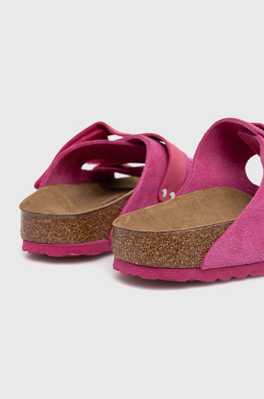Semišové šľapky Birkenstock Uji ružová 1026497