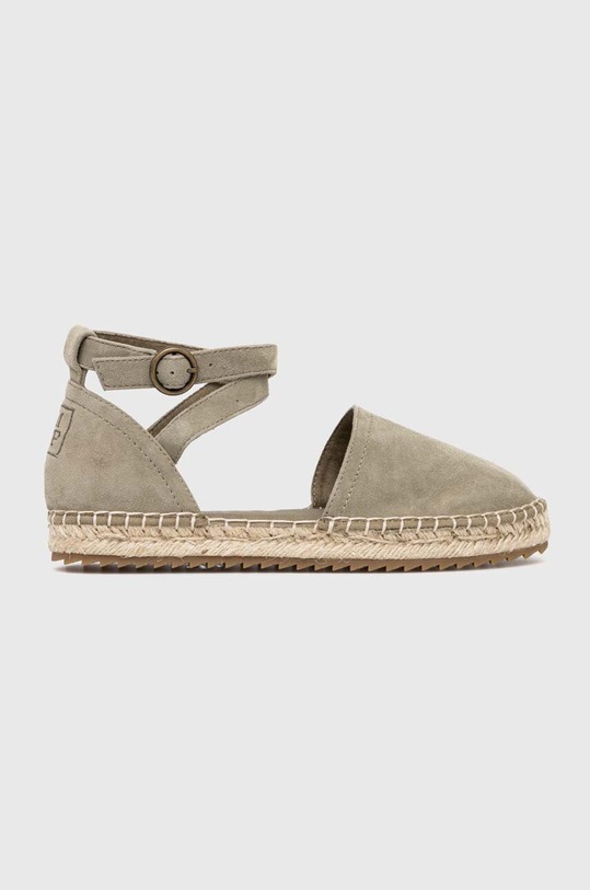 Semišové espadrilky Marc O'Polo 40315613802305.410 zelená SS24