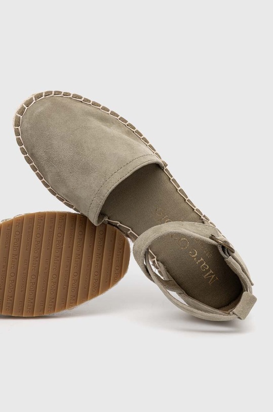 Semišové espadrilky Marc O'Polo 40315613802305.410 zelená