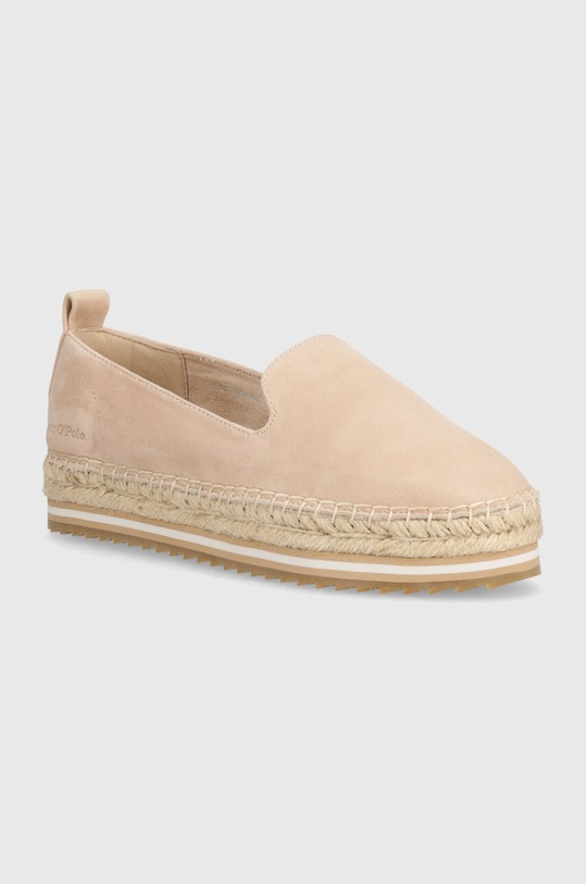 Semišové espadrilky Marc O'Polo semišová kůže béžová 40318323801305.715