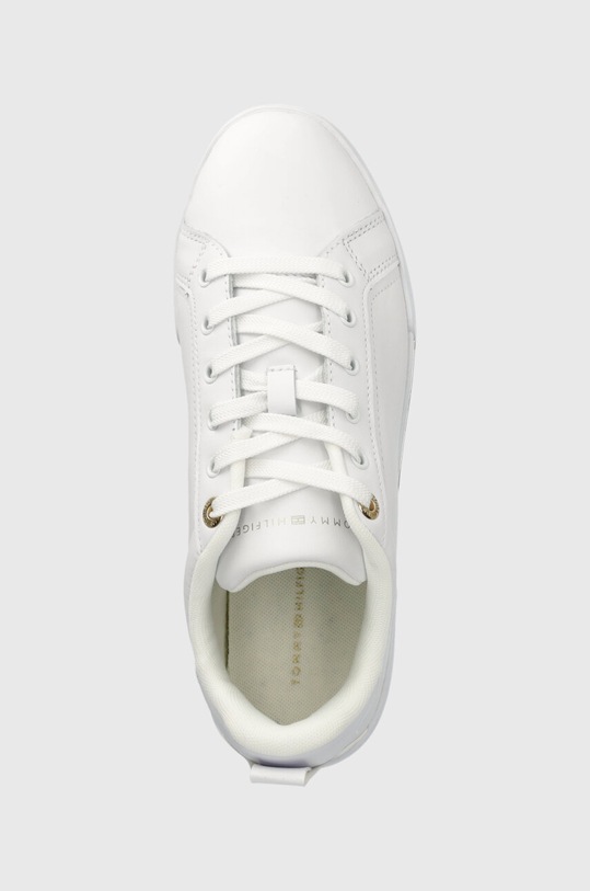 Tommy Hilfiger bőr sportcipő CHIQUE COURT SNEAKER fehér FW0FW07634