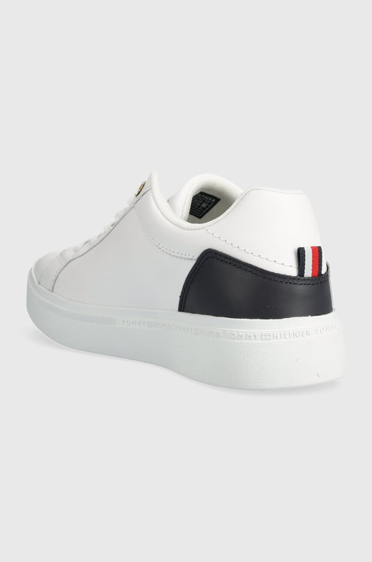 Cipők Tommy Hilfiger bőr sportcipő ELEVATED ESSENTIAL COURT SNEAKER FW0FW07635 fehér