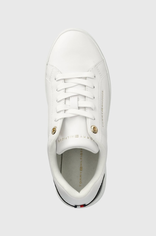 Tommy Hilfiger bőr sportcipő ELEVATED ESSENTIAL COURT SNEAKER fehér FW0FW07635