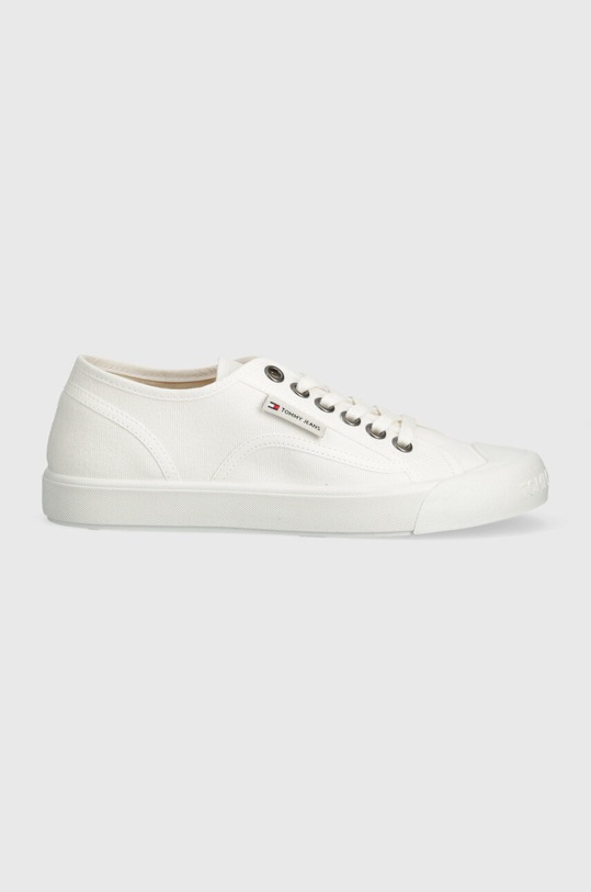 Tenisky Tommy Jeans TJW FOXING SNEAKER CANVAS EN0EN02588 bílá SS24