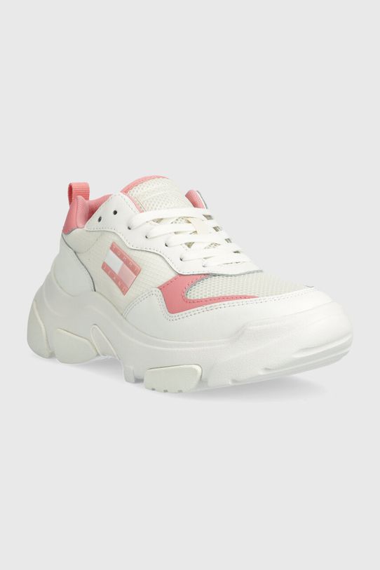 Tommy Jeans sneakers TJW LIGHTWEIGHT HYBRID RUNNER EN0EN02566 alb SS24