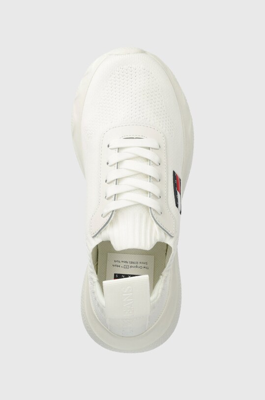 Tommy Jeans sneakers TJW KNIT RUNNER alb EN0EN02564