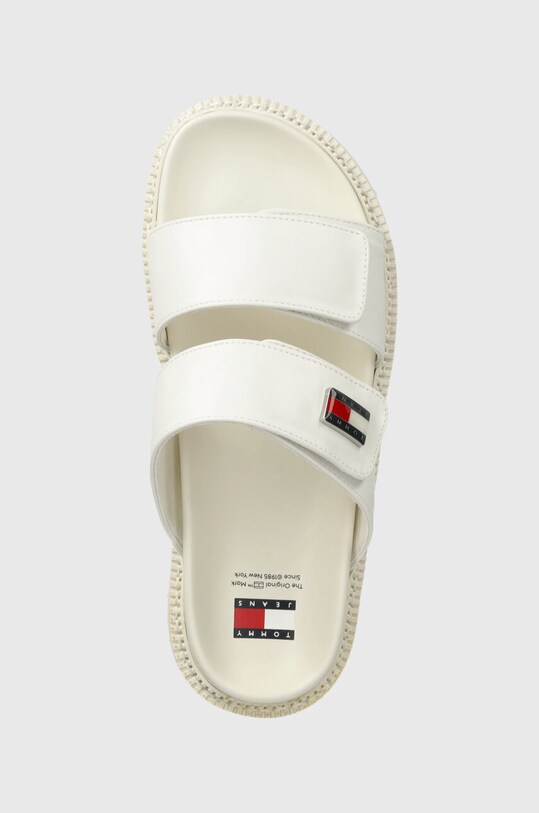 Tommy Jeans papuci TJW PUFFED SANDAL bej EN0EN02560