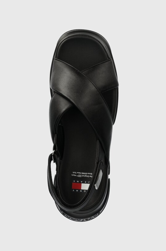 Tommy Jeans sandale TJW CHUNKY CITY SANDAL negru EN0EN02525