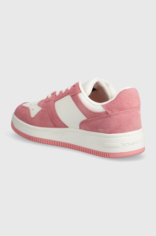 Obuv Tenisky Tommy Jeans TJW RETRO BASKET WASHED SUEDE EN0EN02486 ružová
