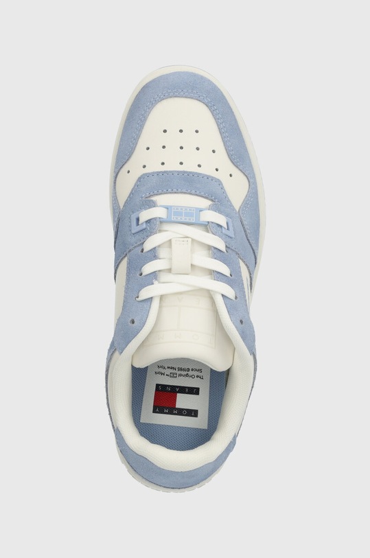 Tommy Jeans sportcipő TJW RETRO BASKET WASHED SUEDE kék EN0EN02486