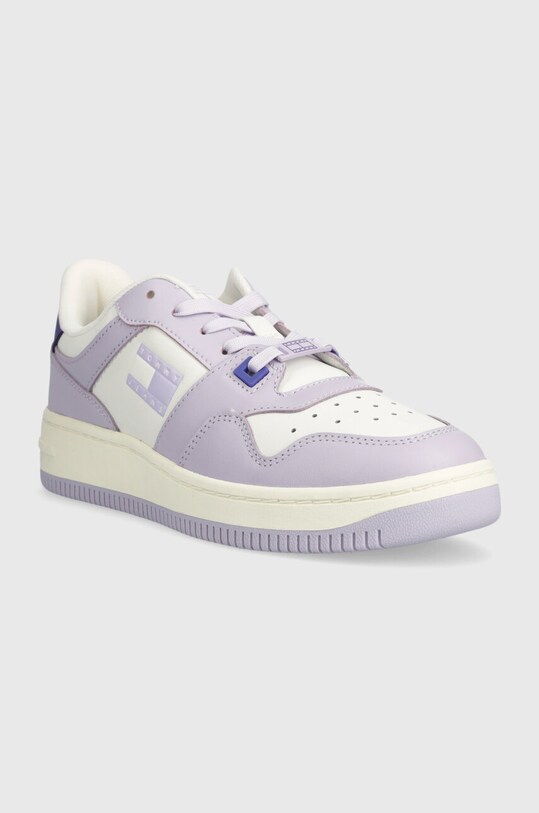 Tenisky Tommy Jeans TJW RETRO BASKET TONAL LOGO EN0EN02483 fialová SS24