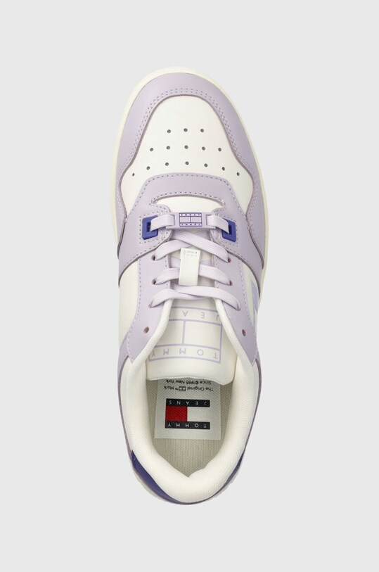 Tenisky Tommy Jeans TJW RETRO BASKET TONAL LOGO fialová EN0EN02483
