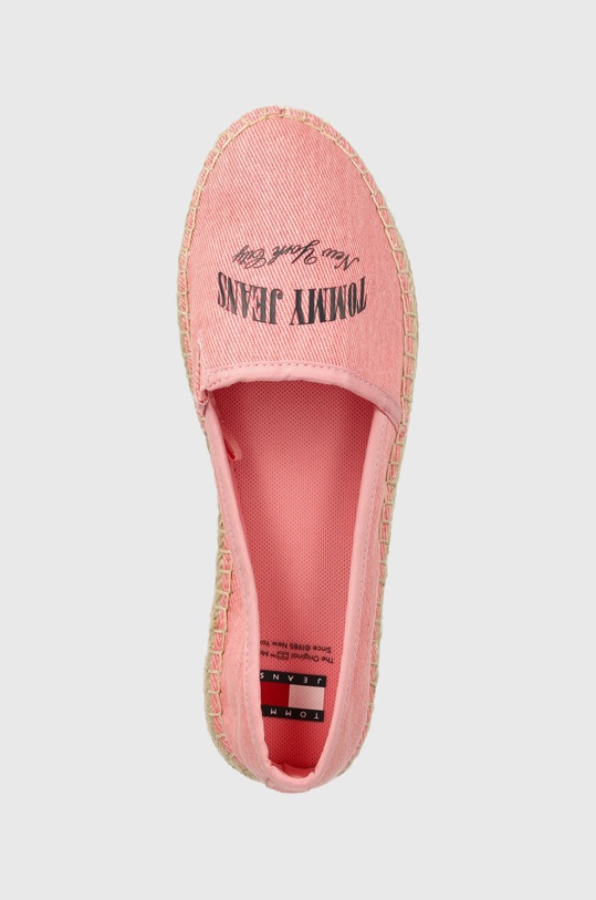 Еспадрилі Tommy Jeans TJW VARSITY ESPADRILLE рожевий EN0EN02470