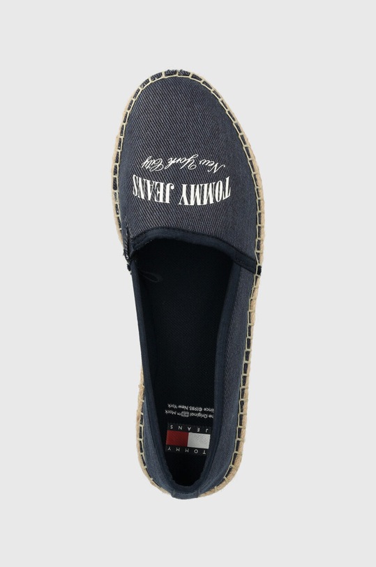 Tommy Jeans espadrile TJW VARSITY ESPADRILLE bleumarin EN0EN02470