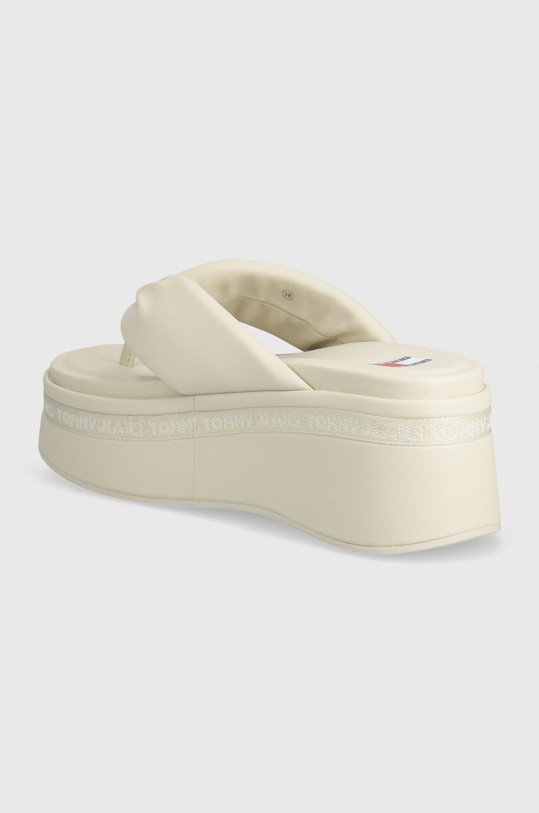 Boty Žabky Tommy Jeans TJW WEDGE SANDAL EN0EN02457 béžová