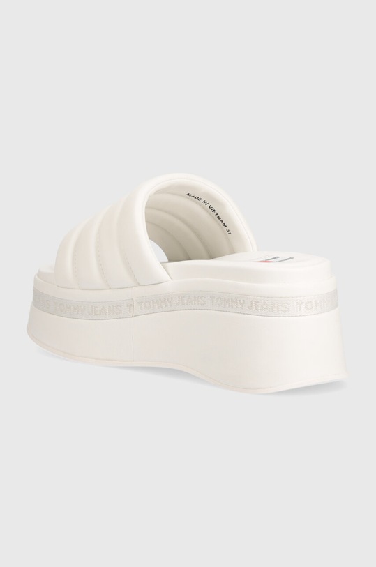 Obuwie Tommy Jeans klapki TJW WEDGE SANDAL EN0EN02455 biały