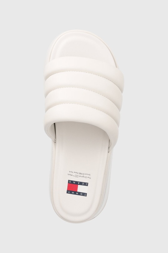 Tommy Jeans klapki TJW WEDGE SANDAL biały EN0EN02455