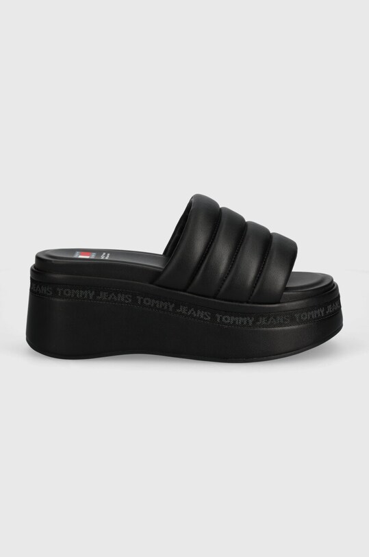 Шльопанці Tommy Jeans TJW WEDGE SANDAL EN0EN02455 чорний SS24