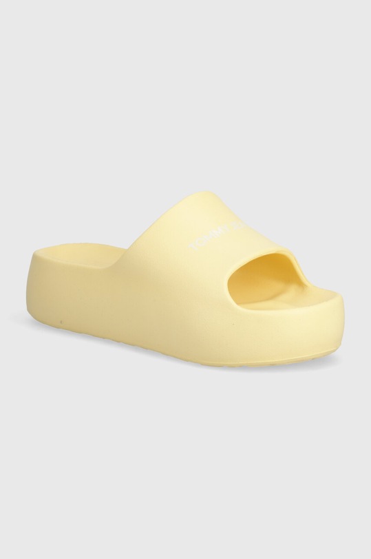 Tommy Jeans klapki TJW CHUNKY FLATFORM SLIDE 5-8 cm żółty EN0EN02454
