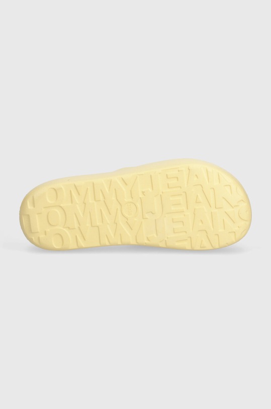 Tommy Jeans klapki TJW CHUNKY FLATFORM SLIDE EN0EN02454 żółty