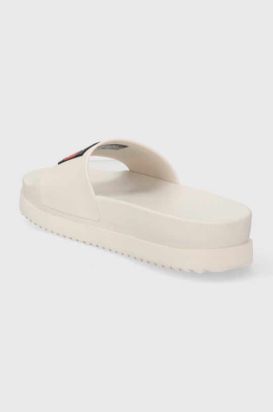 Boty Pantofle Tommy Jeans TJW ELEVATED FLATFORM SLIDE EN0EN02451 béžová