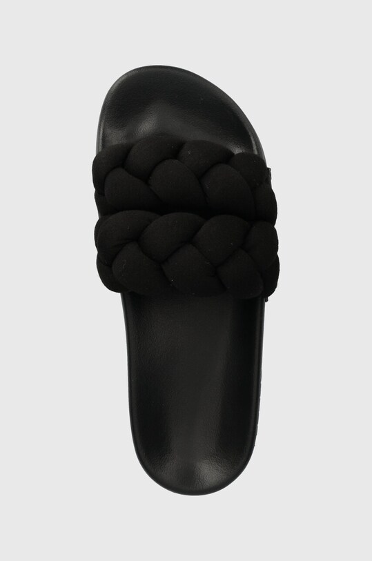 Šľapky Tommy Jeans TJW BRAIDED SLIDE čierna EN0EN02450