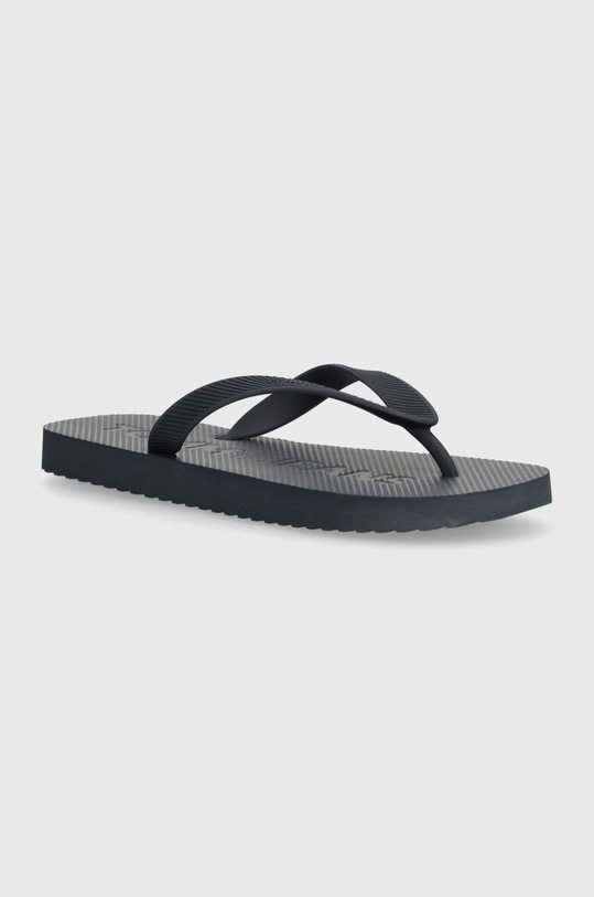 Žabky Tommy Jeans TJW LOGO FLIP FLOP bez podpatku námořnická modř EN0EN02447