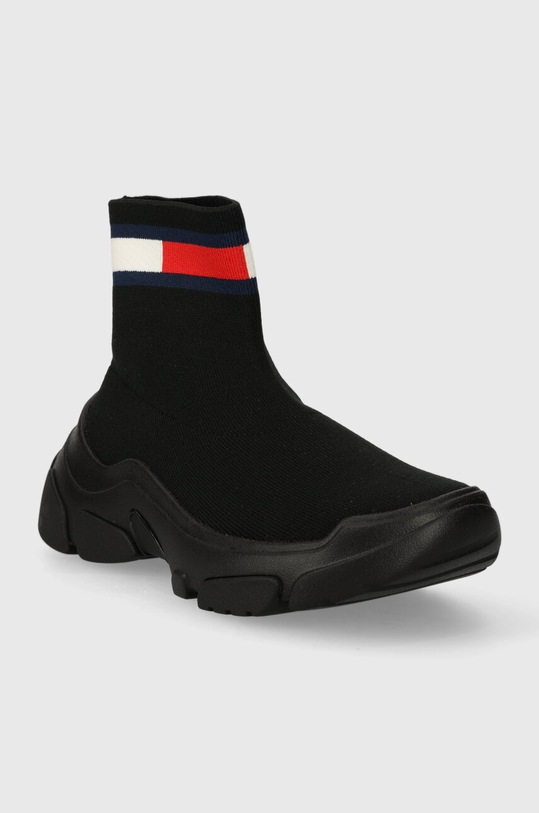 Tommy Jeans sneakers TJW SOCK BOOT EN0EN02446 negru SS24