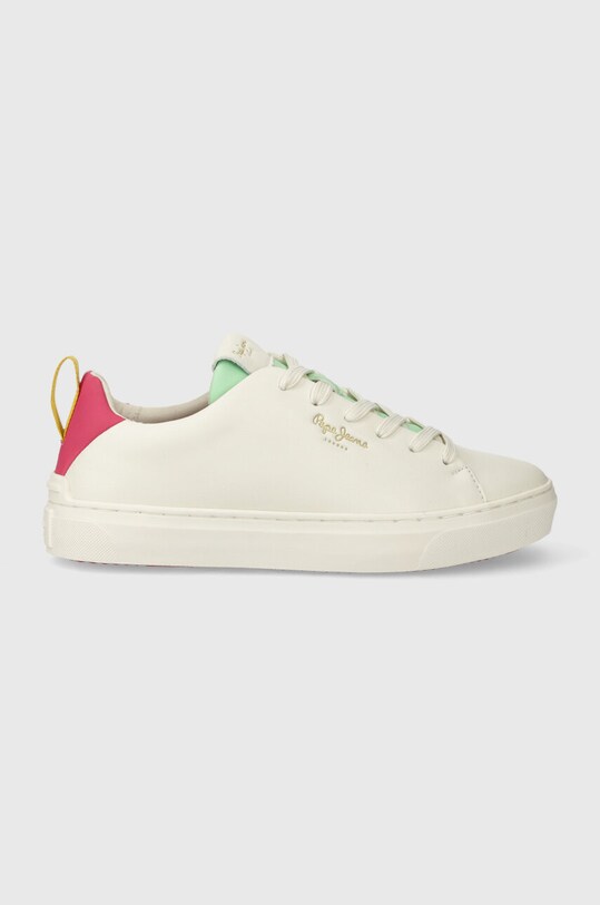 Kožené sneakers boty Pepe Jeans PLS00004 plochá bílá PLS00004