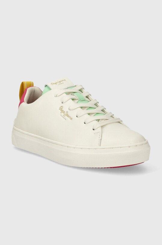 Kožené sneakers boty Pepe Jeans PLS00004 PLS00004 bílá SS24