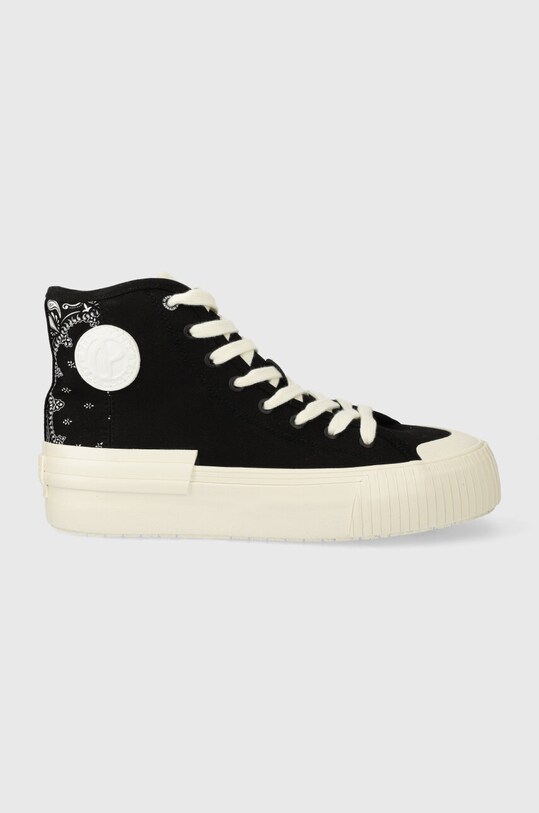 Πάνινα παπούτσια Pepe Jeans PLS31554 πλατφόρμα μαύρο PLS31554