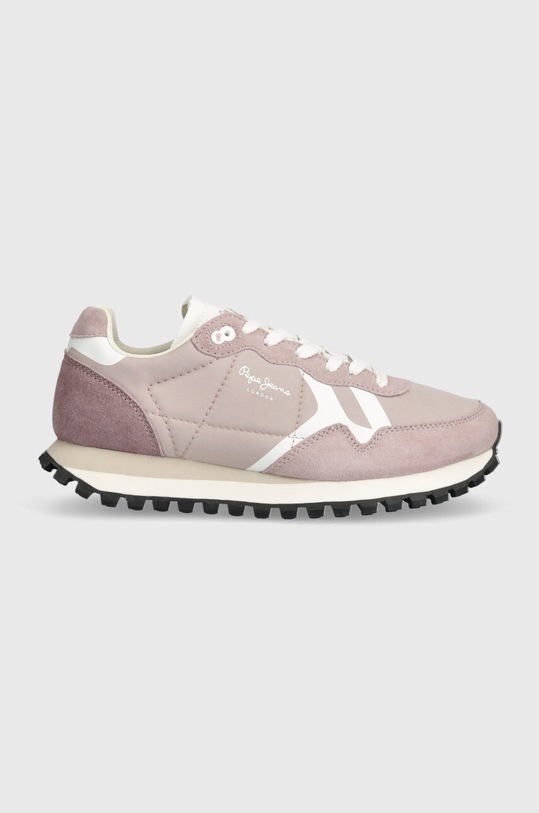 Pepe Jeans sneakersy PLS40013 tekstylny fioletowy PLS40013