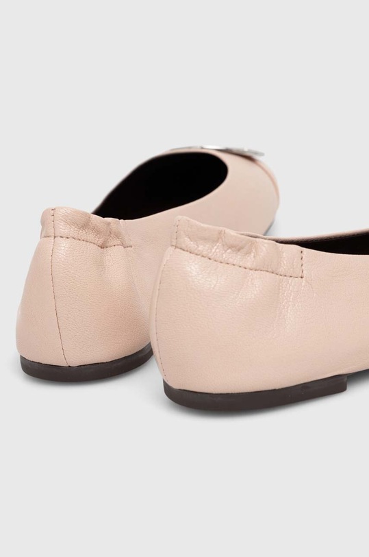 Obuća Kožne balerinke Tory Burch Claire Cap-Toe Ballet 156309.650 bež