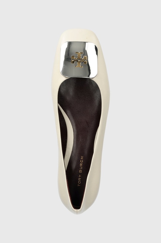 Tory Burch baleriny skórzane Georgia Ballet beżowy 154077.724