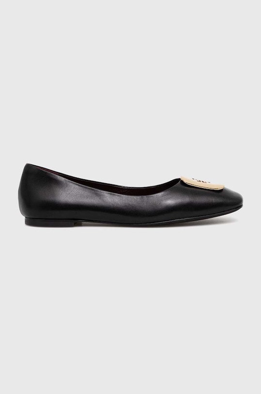 Tory Burch balerini de piele Georgia Ballet negru 154077.006