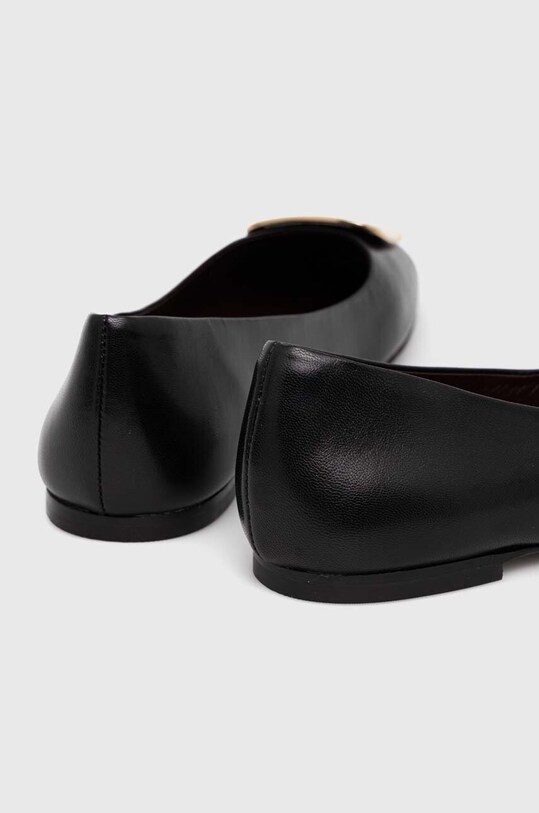 Încălțăminte Tory Burch balerini de piele Georgia Ballet 154077.006 negru