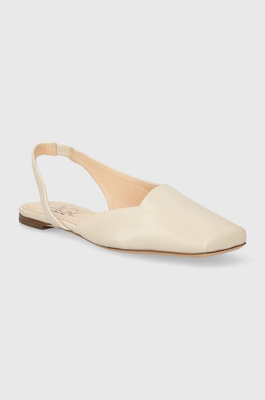 AGL baleriny skórzane Rina Sling B D550002PCSOFTY0119 beżowy SS24