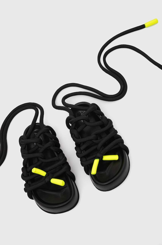 Sandály AGL Jane Laces D685010PGKE7621013 černá SS24