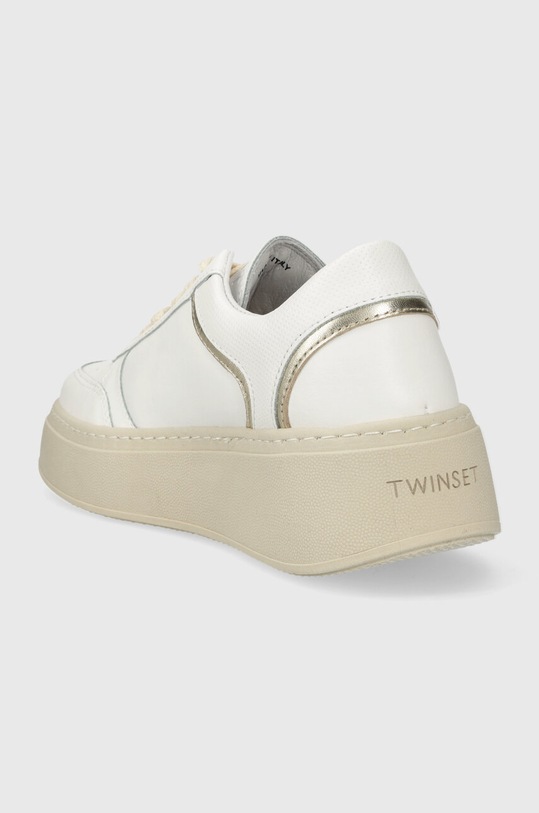 Boty Kožené tenisky Twinset 241TCP060.00001 bílá