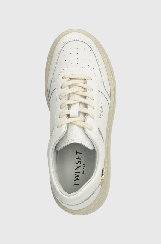 Kožené tenisky Twinset bílá 241TCP060.00001