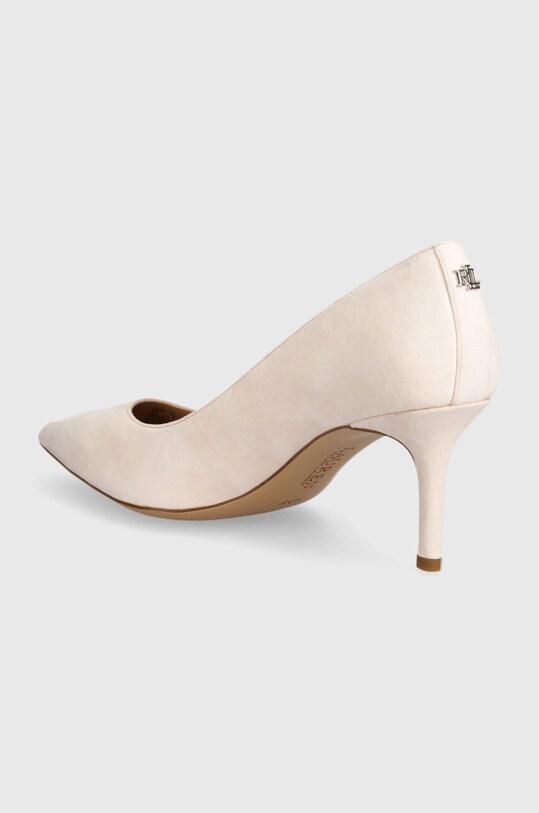 Încălțăminte Lauren Ralph Lauren tocuri din piele intoarsa Lanette 802709652021.650 roz