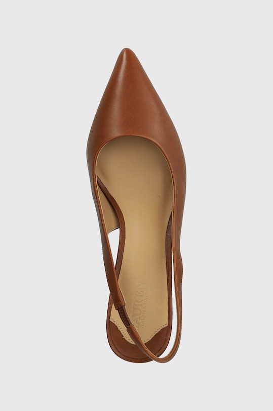 Шкіряні туфлі Lauren Ralph Lauren Lolah коричневий 802927937002.270
