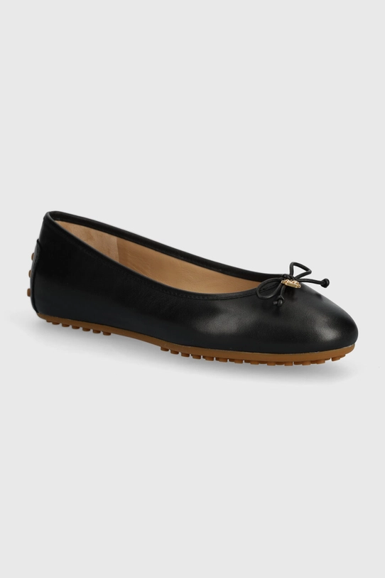 Lauren Ralph Lauren balerini de piele Jayna negru 802927941001.001