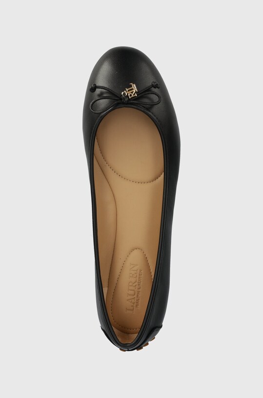 Шкіряні балетки Lauren Ralph Lauren Jayna чорний 802927941001.001