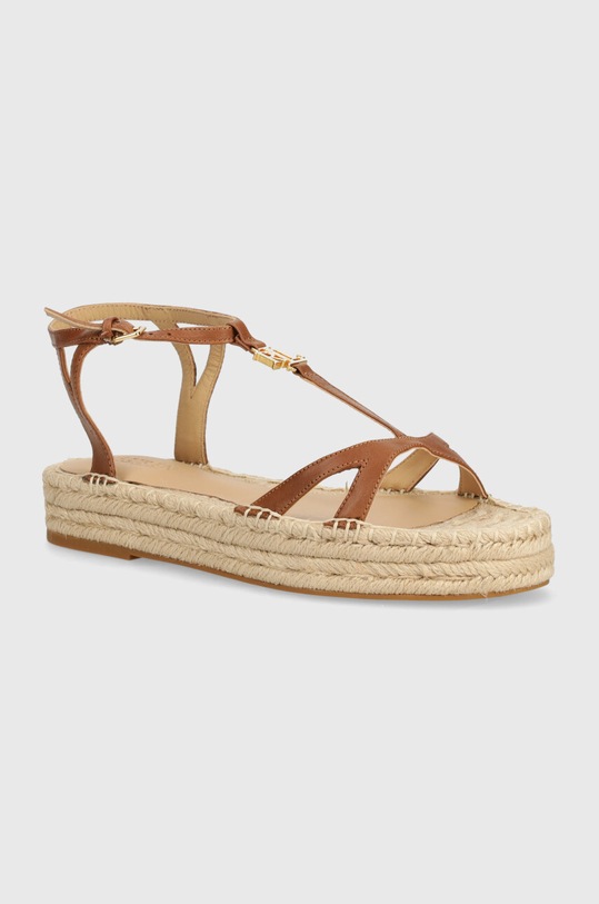 Kožne sandale Lauren Ralph Lauren Payton ostalo smeđa 802927966001.270